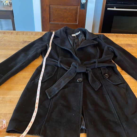 Black Pea Coat size L - Picture 1 of 7